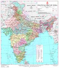 POLITICAL MAP OF INDIA FROM WEBSITE OF SURVEY OF INDIA